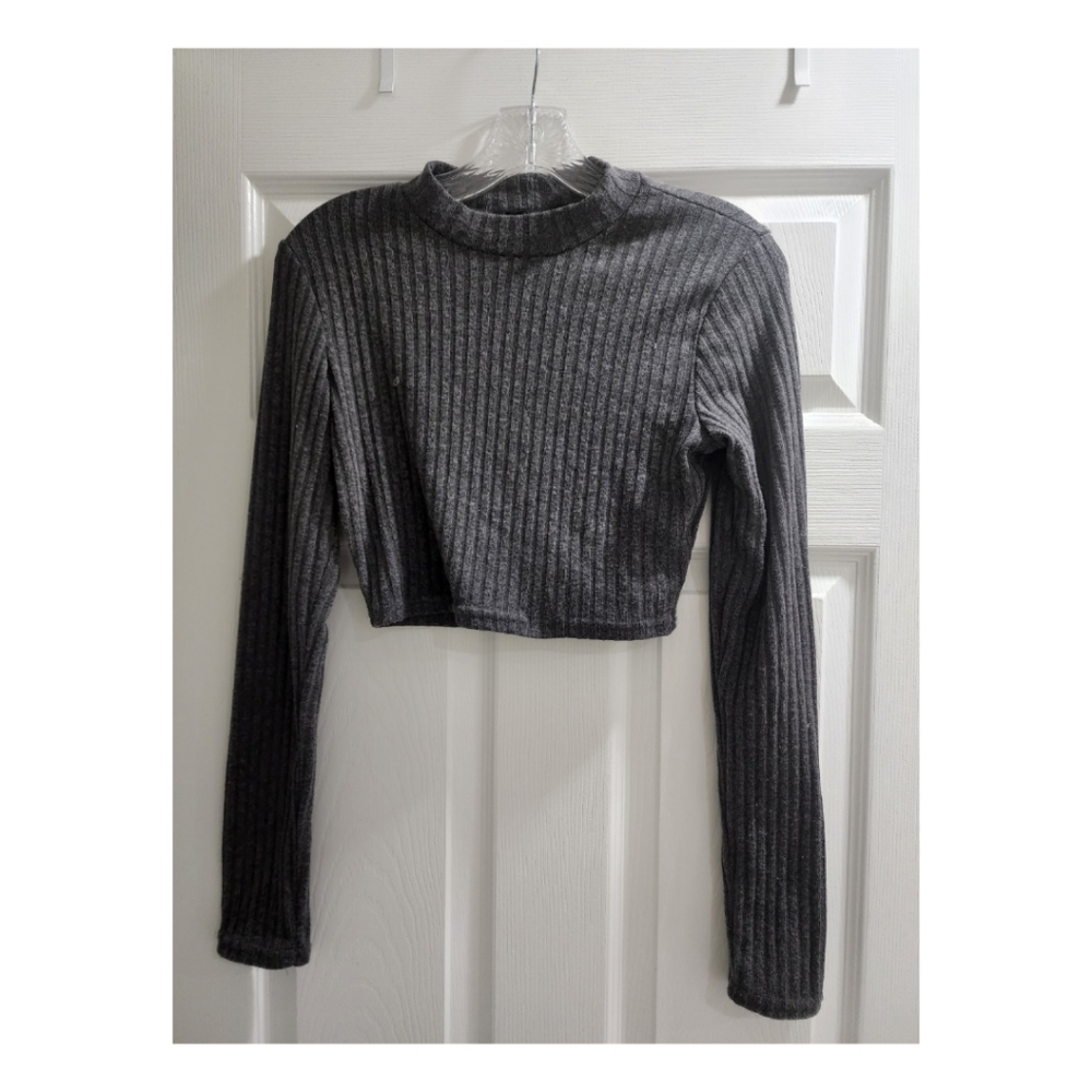 Forever 21 mock neck crop top